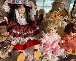 Assorted Porcelain Collector Dolls
