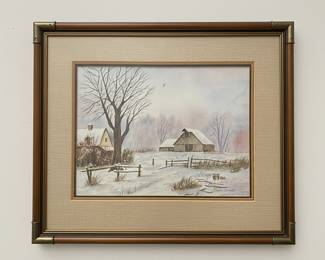 Archie Campbell Winter Landscape Print