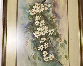 Martha Floyd Dogwood Watercolor Painting