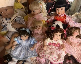 Assorted Porcelain Collector Dolls