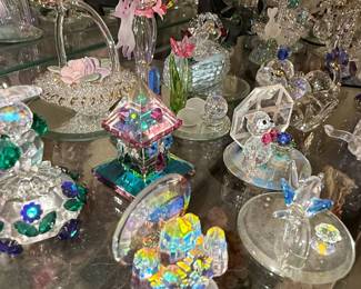 Assorted Crystal Figurines