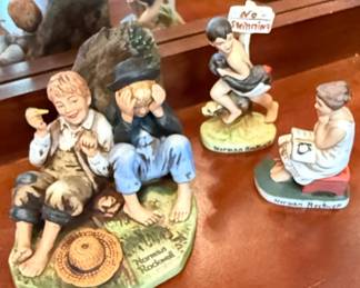 Dave Grossman Design Japan Norman Rockwell and Tom Sawyer Figurines