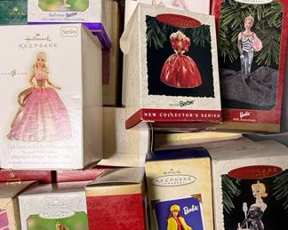 Collection of Hallmark Keepsake Barbie Ornaments