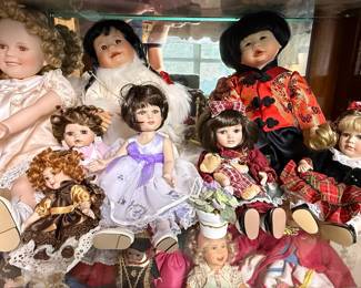 Assorted Porcelain Collector Dolls