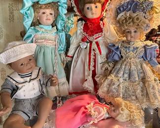 Assorted Porcelain Dolls