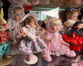 Assorted Porcelain Collector Dolls