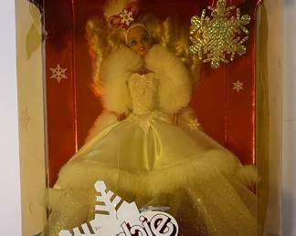 Assorted Vintage Mattel Happy Holidays Barbie Dolls