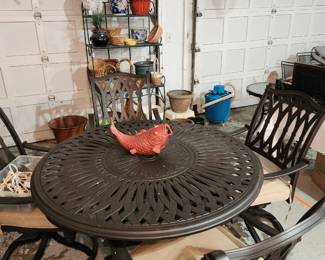 Patio table set