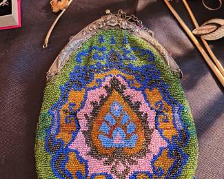 Beautiful vintage beaded handbag