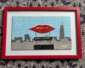 Original painting of the iconic Magikist sign by Chicago outsider artist Nate Otto