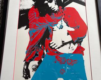 print by Annie Liebowitz of Keith Richards of the Rolling Stones