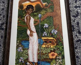 framed poster from the 2008 New Orleans Jazz Heritage Festival