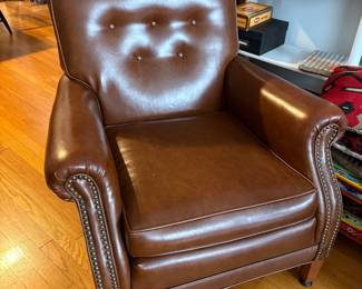 nice brown leather armchair