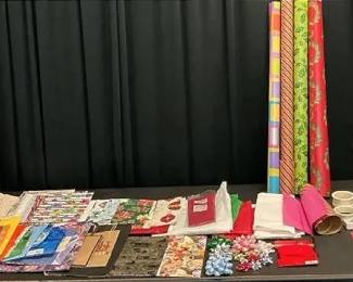 Christmas Gift Wrap, Bags, Ribbon, Bows More