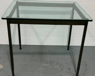 Glass Top Side Table