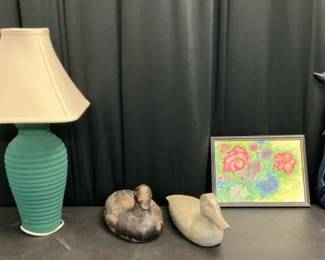 Duck Decor, Lamp Framed Art