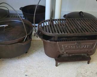 Vintage Sportsman Cast Iron Grill