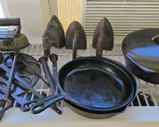 Hand forged cast iron items
