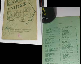 1941 published by the Georgia Agricultural Extension Service Old songs