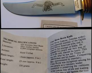 Crazy Horse Bowie knife