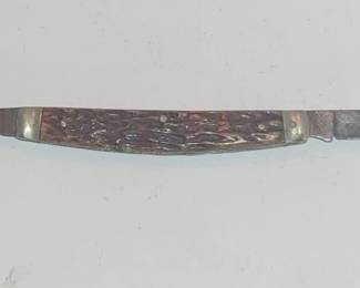 Old Vintage Antique Winchester Trademark 2924 Small Congress Pocket Knife Jigged