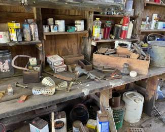 Antique tools and other items