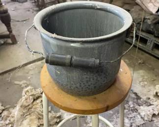 1890-1930 Graniteware Chamber Pot