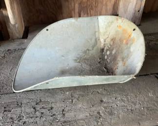 1930-60 Galvanized Metal Grain Scoop
