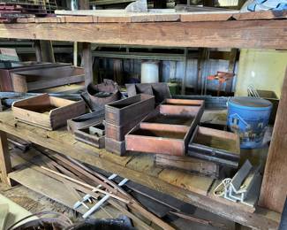 Antique drawers for crafts