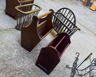 Vintage magazine racks
