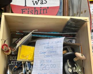 Vintage fishing items
