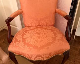 Peach French style side chair