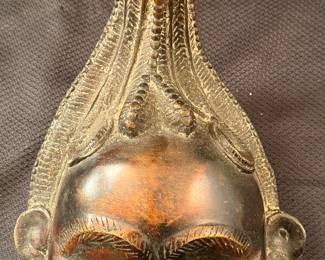 Baoule metal mask
