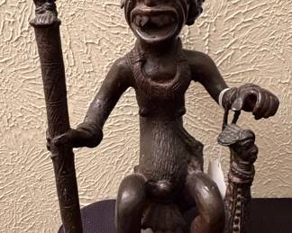 Cameroon bronze alloy tribal art