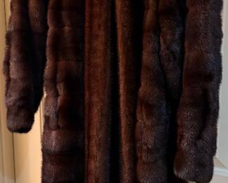 Full length fur coat