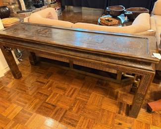 John Widdicomb Chinoiserie Console Table