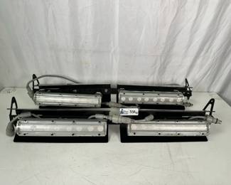 Lot 535: Lot of (4) Martin Tripix 300 RGB LED Light IP66 in (2) Fixtures