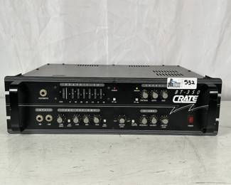 Lot 532: Crate BT-350 ThunderBass 350-Watt Rackmount Bass Amp Head