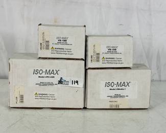 Lot 119: Lot Of New In Box Pro Audio & Broadcast Video Isolators Including Jensen Transformers ISO-MAX PC-2XR Audio Isolator, Jensen Transformers ISO-MAX Media-1 Direct Box, Jensen Transformers ISO-MAX VB-1BB Video Isolator