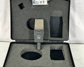 Lot 117: AKG C 414 B-ULS Large Diaphram Condenser Microphone w/ Case