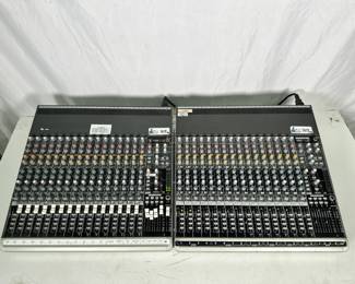 Lot 217: Lot of (2) Mackie 1604-VLZ3 Premium Mic/Line Analog 16-Channel Recording Mixing Console