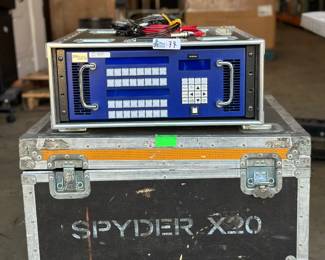 Lot 77: Vista Systems Spyder X20 8-Channel Video Processor w/ Road Case