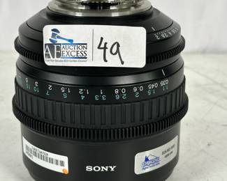 Lot 49: Sony Cine Alta 35mm Prime PL Mount Lens SCL-P35T20