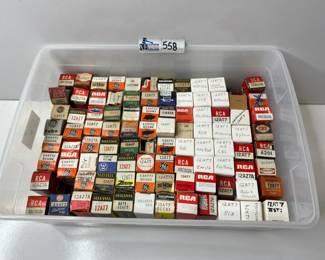 Lot 558: Lot of Assorted 12AT7, ECC81, 12AZ7 Tubes - RCA, General Electric, Sylvania