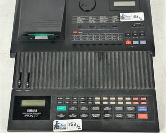 Lot 153: Lot Of (2) Vintage DAWless Rhythm & Sequencing Hardware Including (1) Kawai Q-80 MIDI Sequencer, (1) Yamaha RX17 Digital Rhythm Programmer