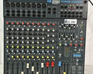 Lot 231: Soundcraft Spirit Power Station Music Amplifier Mixing Board