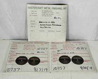 Lot 520: Lot Of (3) Audiophile Vinyl Production Stampers Including (2) Longwave If We Ever Live Forever Metal Record Stamper, (1) Bodan Kuma BKM-0115-12 Metal Record Stamper