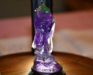2159Snuff Bottle 4 Purple on Light