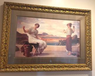Winding The Skeen  Reproduction By Fredrick Leighton