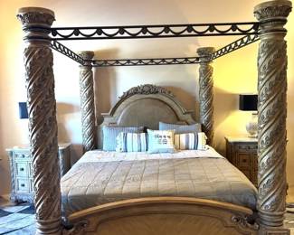 Ashley Southern Coast King Post Bed